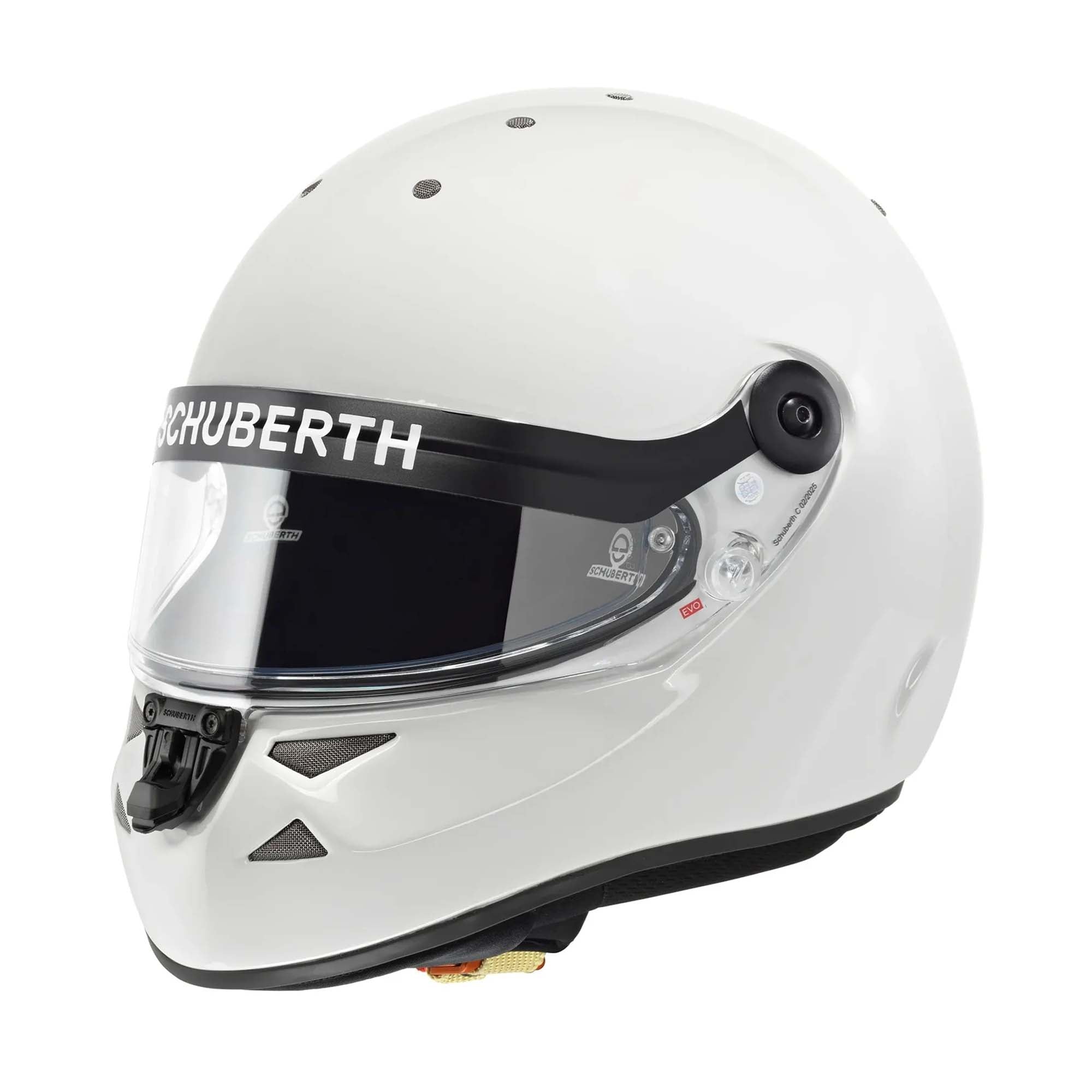 Schuberth SK1 Hybrid youth karting helmet, featuring a hybrid carbon-fiberglass shell, SDL dual-locking visor system, and Schuberth Performance design derived from F1.