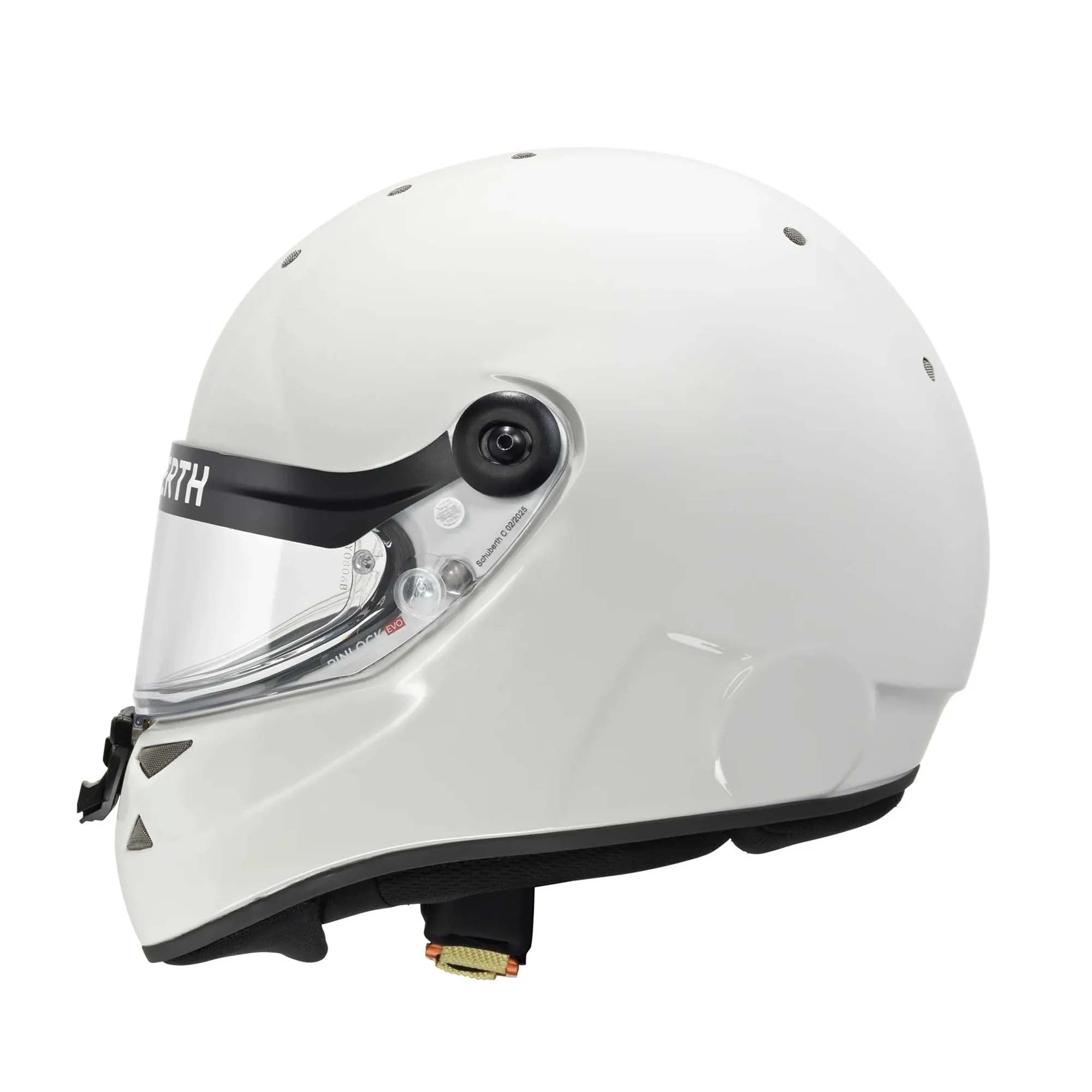 Schuberth SK1 Hybrid youth karting helmet, featuring a hybrid carbon-fiberglass shell, SDL dual-locking visor system, and Schuberth Performance design derived from F1.